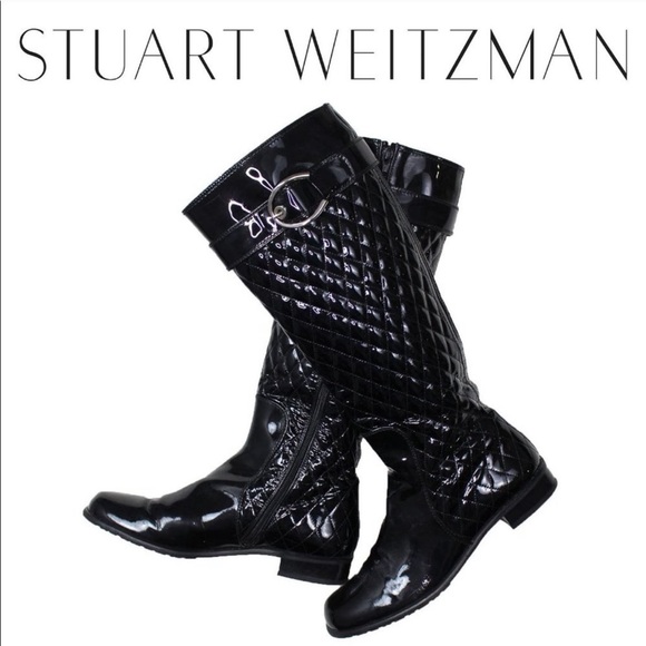 stuart weitzman quilted boots